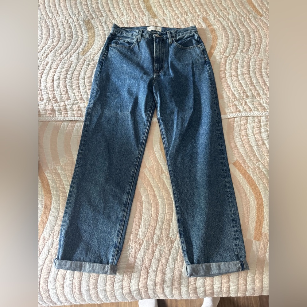 SLVRLAKE Blue Straight Leg Jeans
